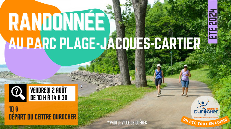 Randonnée au parc Plage-Jacques-Cartier