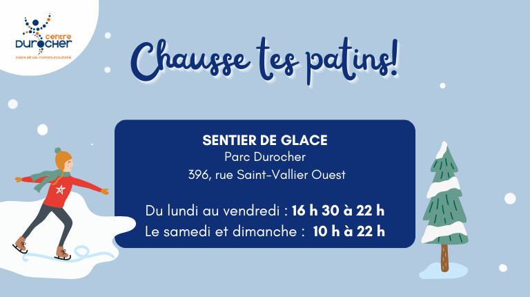 Prêts à glisser ? Le sentier de glace du Parc Durocher est ouvert